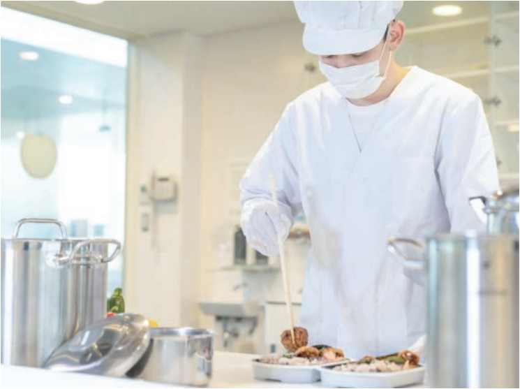 調理作業の様子