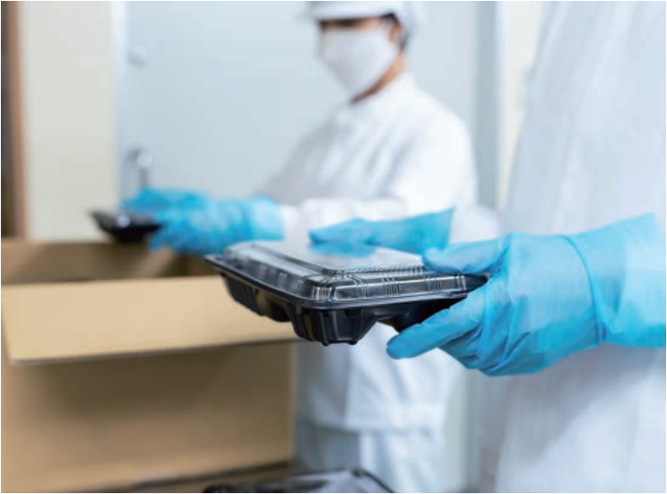 検品・梱包作業の様子